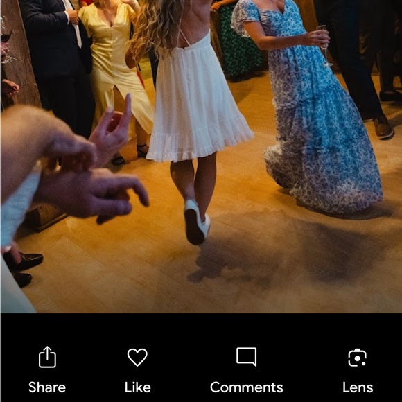 Ieena for Mac Duggal Ruffle V-neck Criss-Cross Mini Dress Sleeveless - Picture 16 of 16